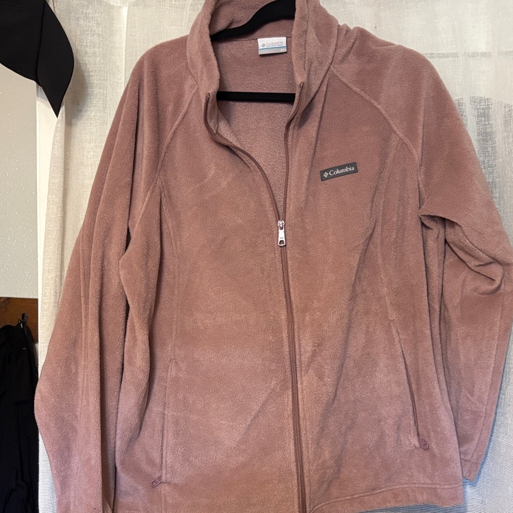 Columbia Mauve Full-Zip Fleece Jacket